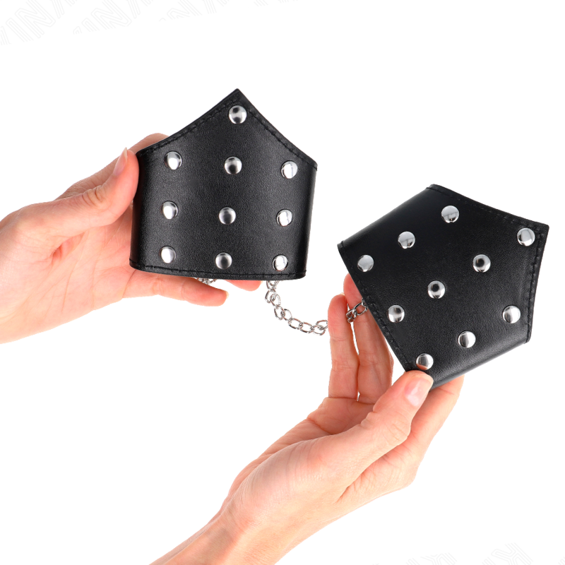 KINK - PULSEIRAS ESTILO PONTA PRETA COM CORRENTE AJUSTÁVEL 17-23 CM X 8,5 CM