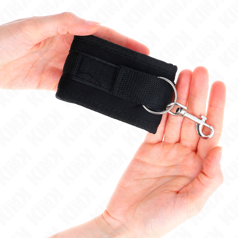 KINK - ALGEMA DE PULSEIRA COM FECHO DE VELCRO EM NYLON, PRETO, MODELO 2, AJUSTÁVEL DE 18 A 35 CM X 6 CM
