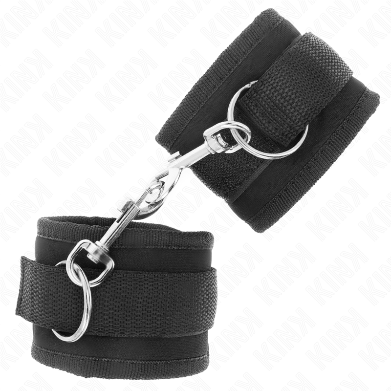 KINK - ALGEMA DE PULSEIRA COM FECHO DE VELCRO EM NYLON, PRETO, MODELO 2, AJUSTÁVEL DE 18 A 35 CM X 6 CM