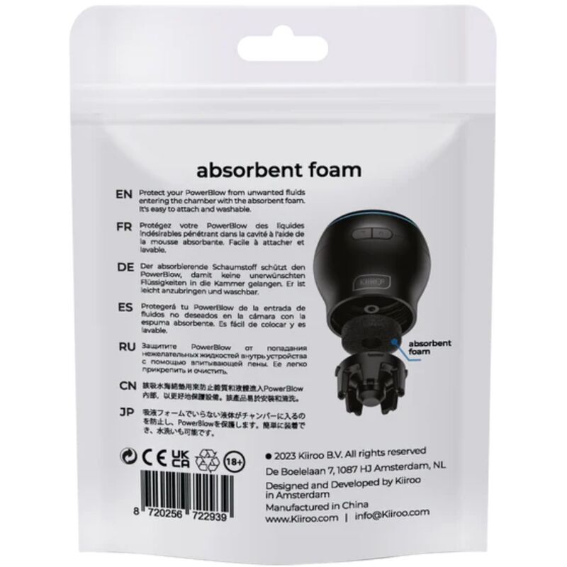 KIIROO - ESPUMA ABSORBENTE POWER BLOW (PAQUETE DE 5)