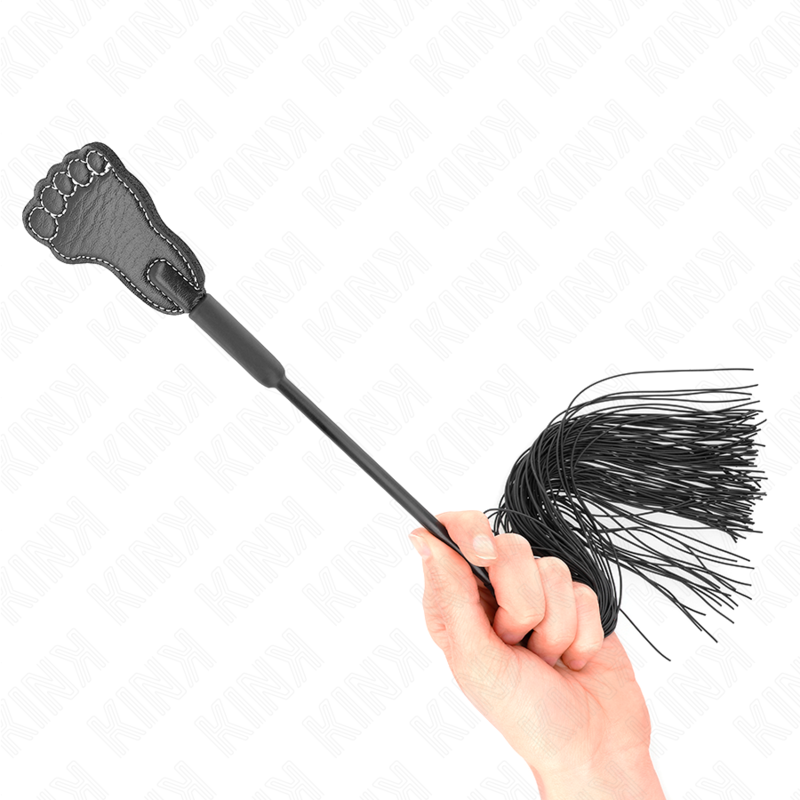 KINK - PÁ EM FORMA DE PÉ COM CHICOTE DE FRANJA 31 CM