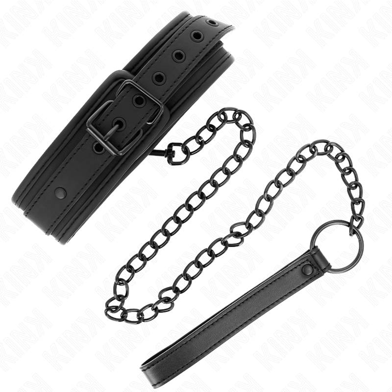 KINK - COLEIRA DE NEOPRENE PARA BONDAGE MODELO 1 COM CINTO 78 CM AJUSTÁVEL 37,5 X 49,5 CM