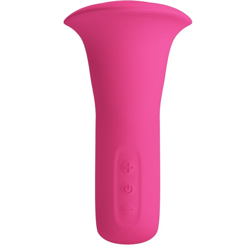 PRETTY LOVE - VIBRADOR ORAL CLYDE COM LÍNGUA VIBRATÓRIA, 12 VIBRAÇÕES, ROSA