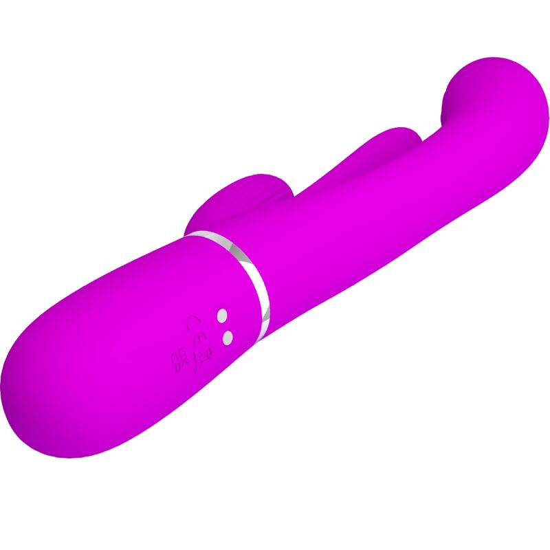PRETTY LOVE - VIBRADOR MULTIFUNCIONAL SHANIA TRIPLE RABBIT ROSA