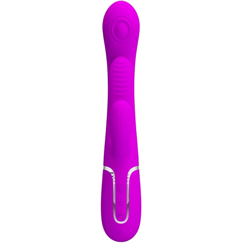 PRETTY LOVE - VIBRADOR MULTIFUNCIONAL SHANIA TRIPLE RABBIT ROSA