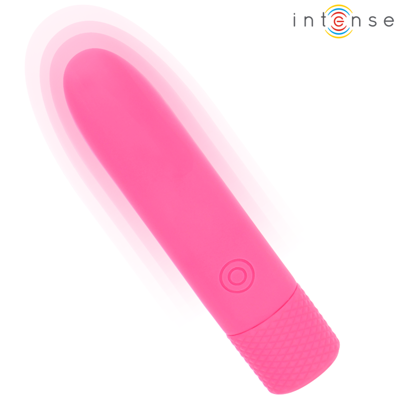 INTENSE - SYMONE VIBRATÓRIO BULLET RECARREGÁVEL USB 8 VIBRAÇÕES ROSA 10 X 2,2 CM