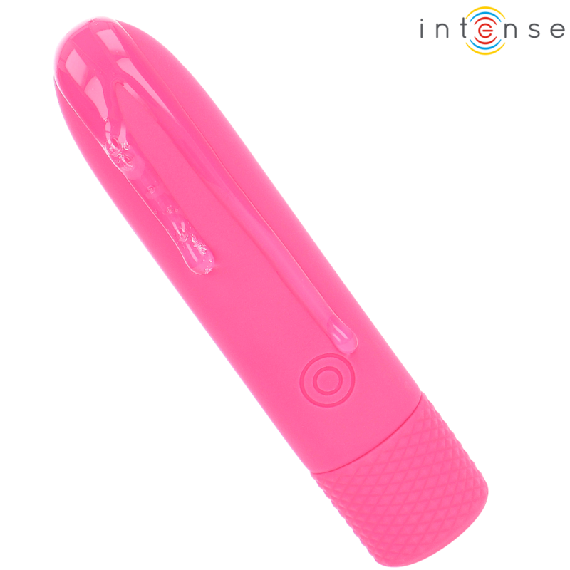 INTENSE - SYMONE VIBRATÓRIO BULLET RECARREGÁVEL USB 8 VIBRAÇÕES ROSA 10 X 2,2 CM
