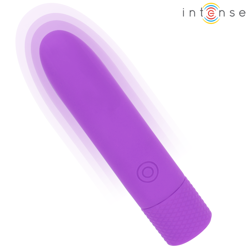 INTENSE - SYMONE VIBRATÓRIO BULLET RECARREGÁVEL USB 8 VIBRAÇÕES ROXO 10 X 2,2 CM