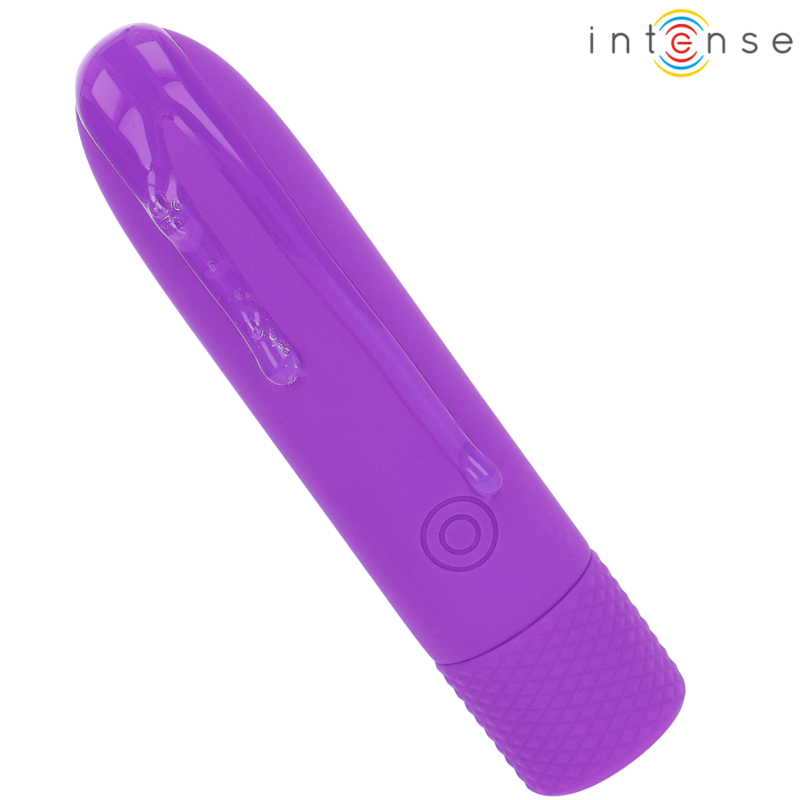 INTENSE - SYMONE VIBRATÓRIO BULLET RECARREGÁVEL USB 8 VIBRAÇÕES ROXO 10 X 2,2 CM