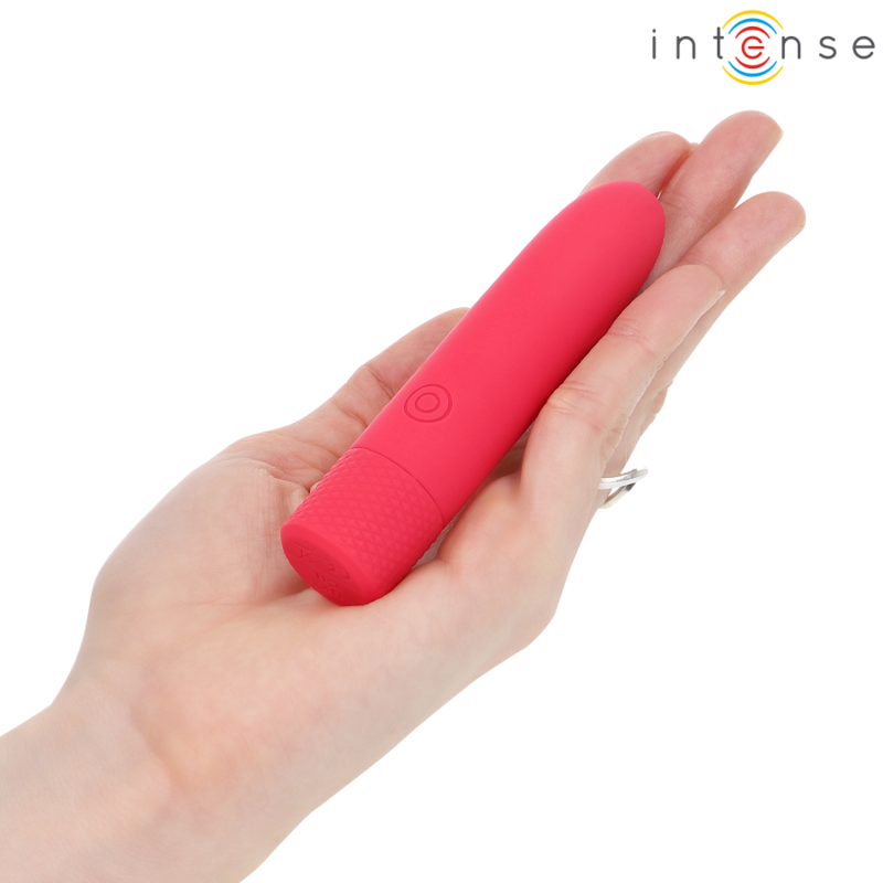 INTENSE - SYMONE BALA VIBRADORA RECARGABLE USB 8 VIBRACIONES ROJA 10 X 2,2 CM
