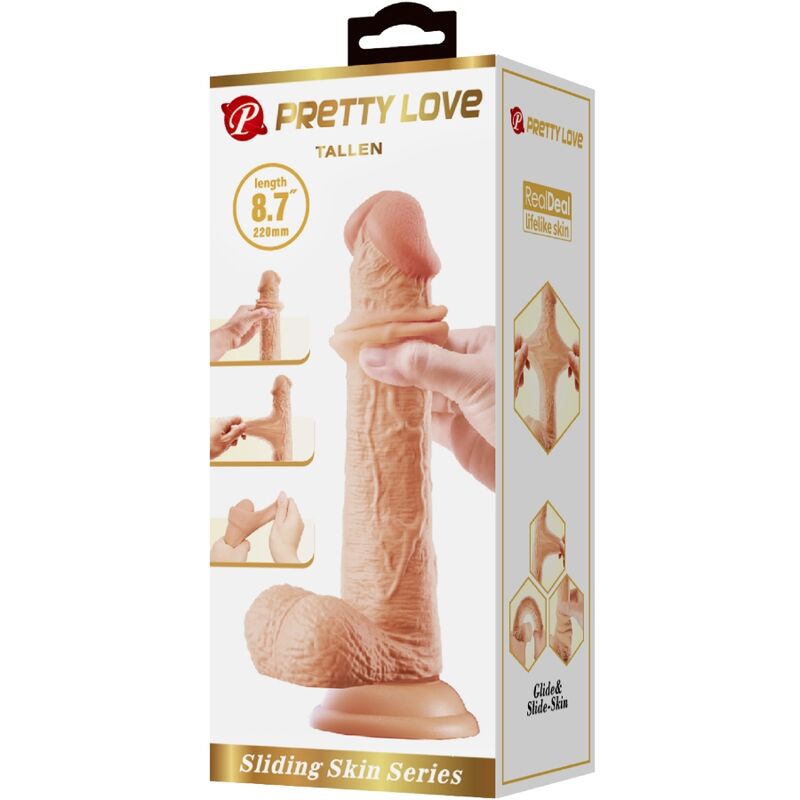 PRETTY LOVE - DILDO REALISTA TALLEN 22 CM COR DE CARNE
