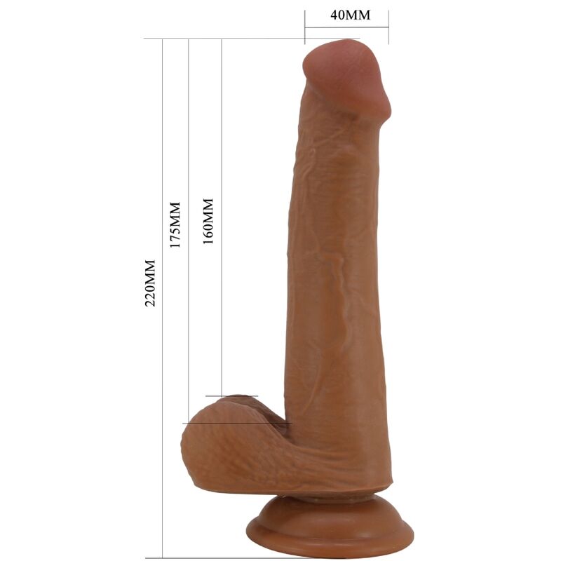 PRETTY LOVE - TALLEN DILDO REALISTA 22 CM CASTANHO
