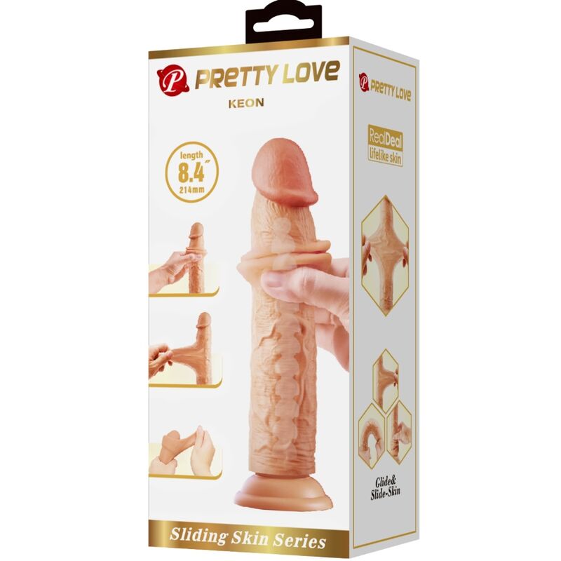 PRETTY LOVE - DILDO REALISTA KEON 21 CM CARNE