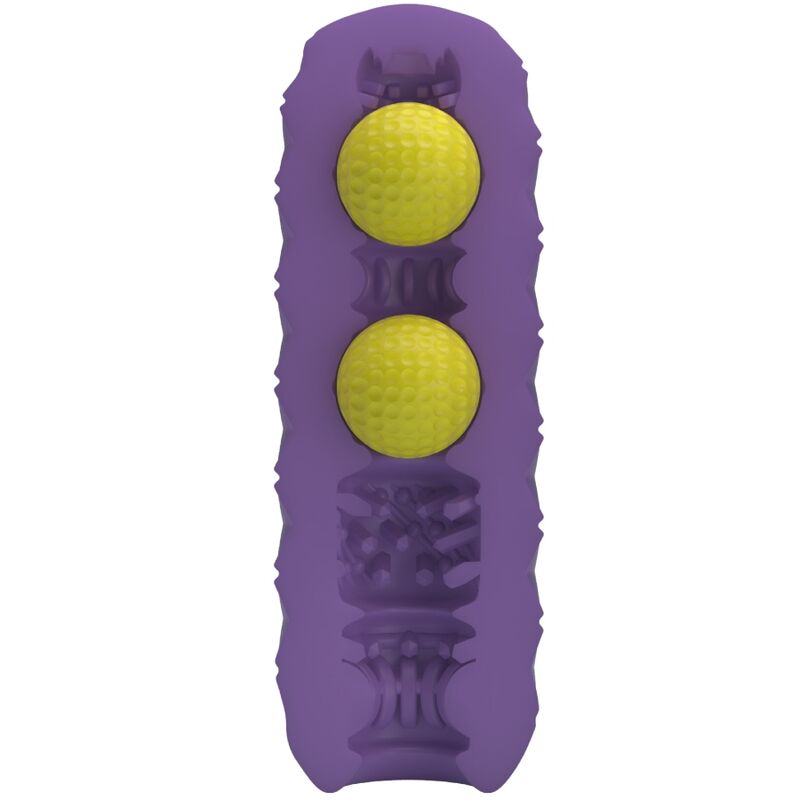 PRETTY LOVE - MASTURBADOR MASCULINO COM BOLAS GÉMEAS ROXO