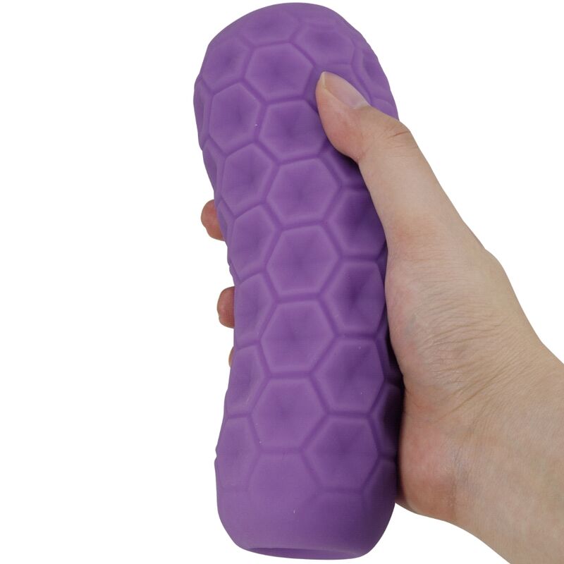 PRETTY LOVE - MASTURBADOR MASCULINO COM BOLAS GÉMEAS ROXO