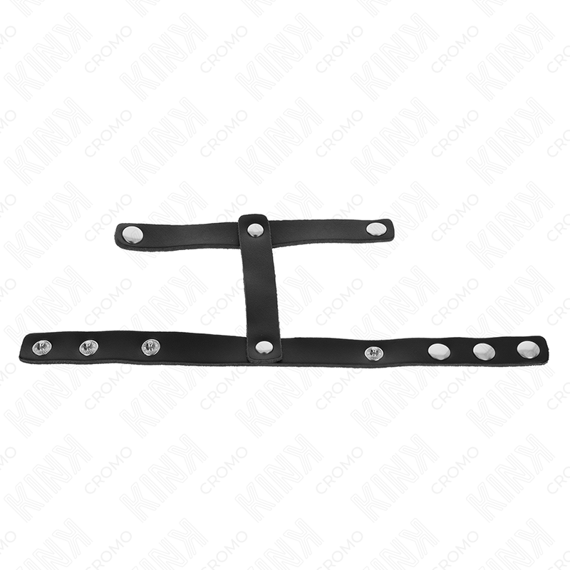 KINK - ANEL PENIANO EM COURO AJUSTÁVEL E CORREIA DIVISORA DE TESTÍCULOS