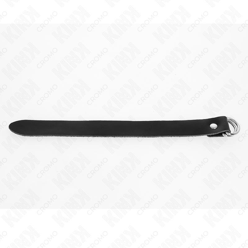 KINK - ANEL PENIANO EM COURO COM FECHO DE PRESSÃO 22 X 2 CM