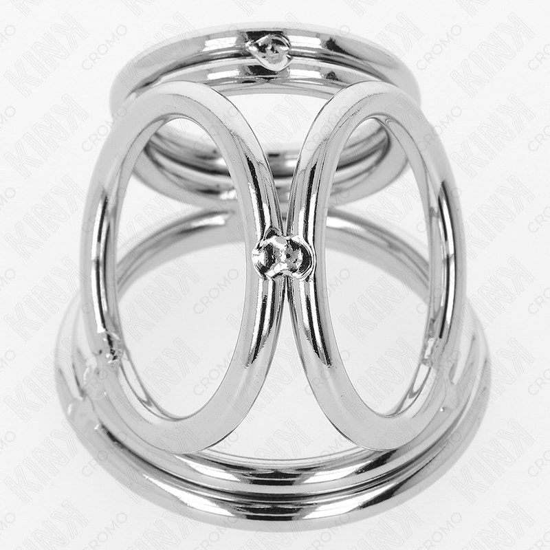 KINK - ANILLO PARA EL PENE DE METAL TRIPLE CROMADO DE 3,8 CM A 5 CM MODELO 1
