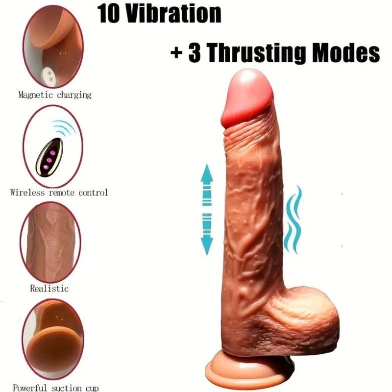 ARMONY - DILDO VIBRATÓRIO REALISTA RECARREGÁVEL