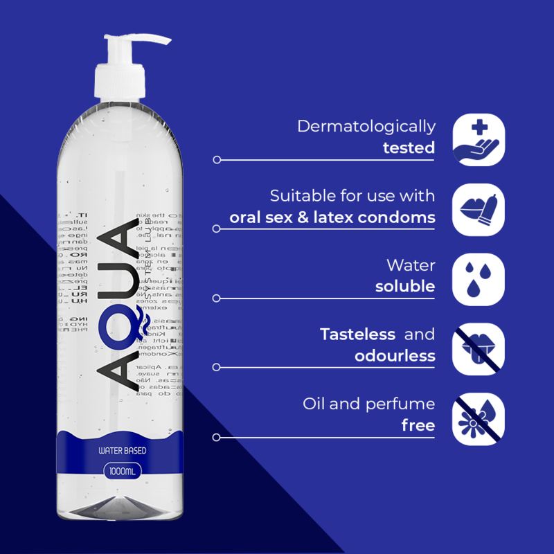 AQUA QUALITY - LUBRICANTE A BASE DE AGUA 1000 ML