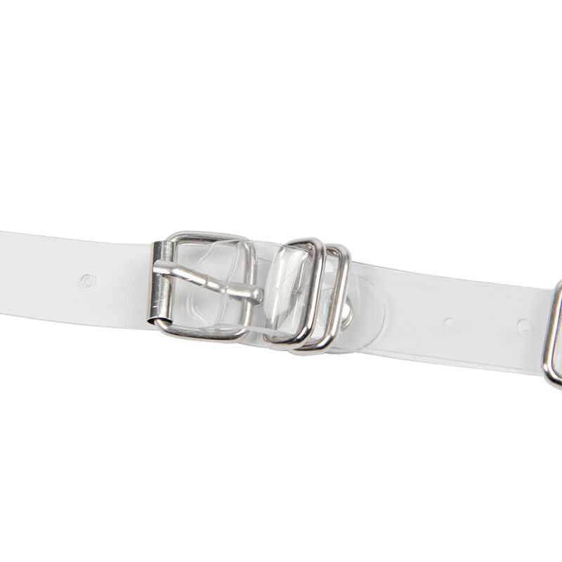 SUBBLIME - 953737 Cinto de peito com anéis e correntes prateado - Tamanho único