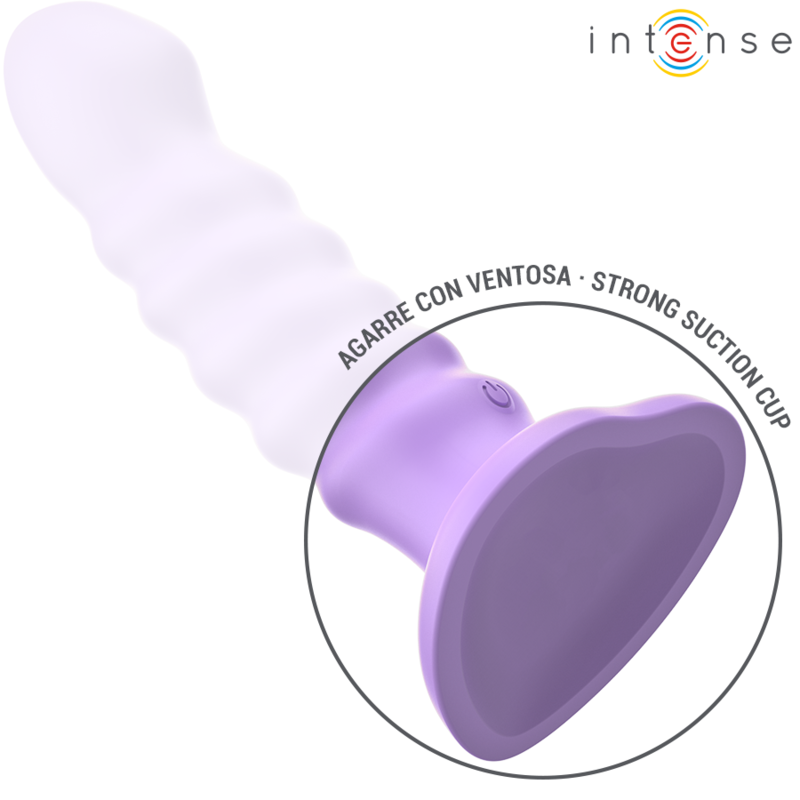 INTENSE - BRENDA VIBRADOR TAMANHO M DESIGN ESPIRAL 10 VIBRAÇÕES ROXO CONTROLO REMOTO