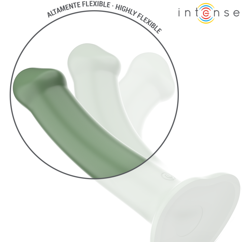 Vibrador Becca Intenso com Ventosa, 10 Vibrações, Verde, Comando
