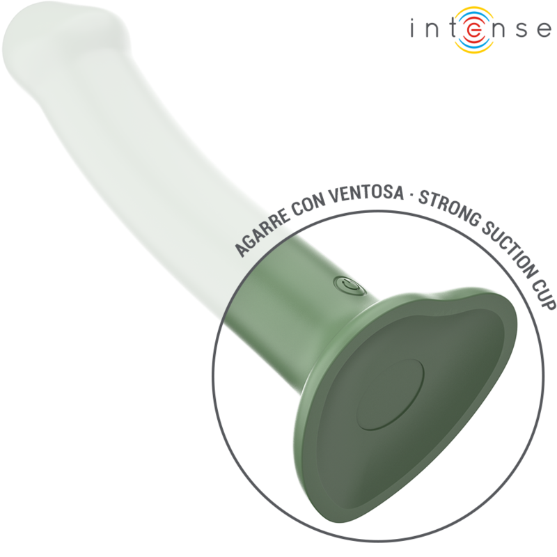 Vibrador Becca Intenso com Ventosa, 10 Vibrações, Verde, Comando