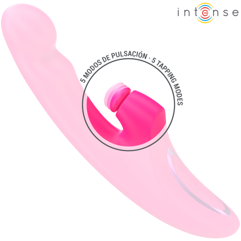 INTENSE - VIBRADOR EMI 13.5 CM MULTIFUNCIÓN 3 EN 1 10 VIBRACIONES ROSA