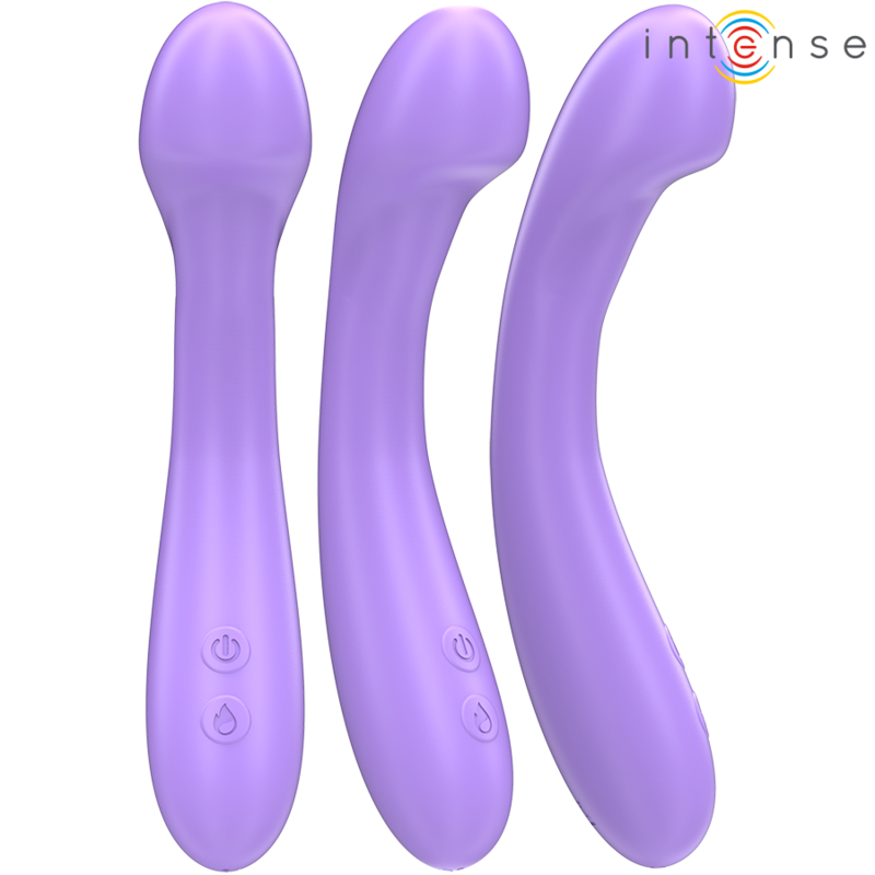 INTENSE - BECKY VIBRATOR 19 CM AQUECÍVEL 7 VIBRAÇÕES ROXO