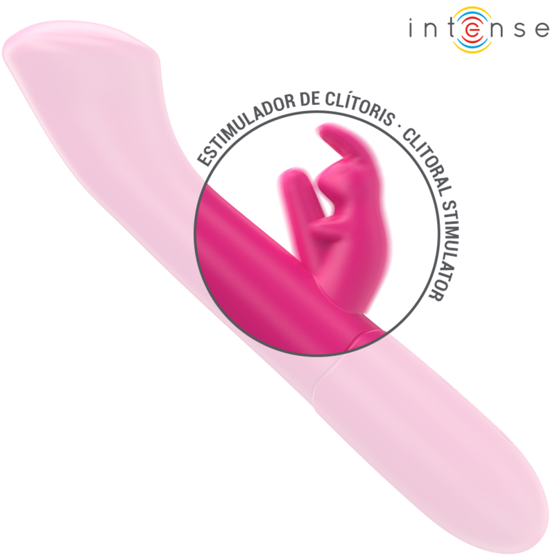INTENSE - VIBRADOR JULIETA RABBIT 18,6 CM 10 VIBRAÇÕES ROSA