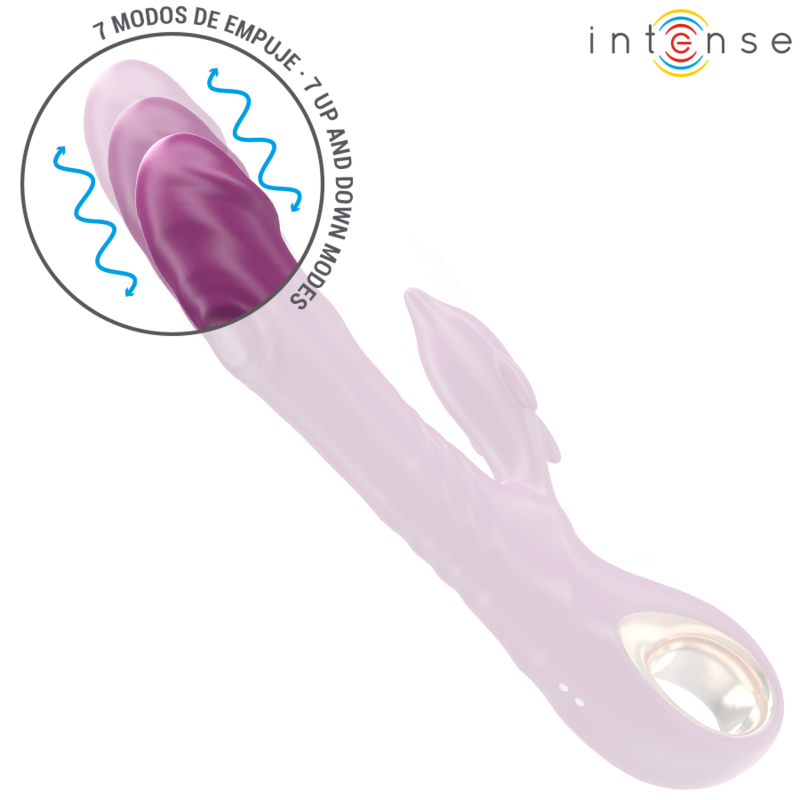 INTENSE - HALLE VIBRADOR MULTIFUNCIONAL COM LÍNGUA ESTIMULANTE DE GOLFINHO ROXA
