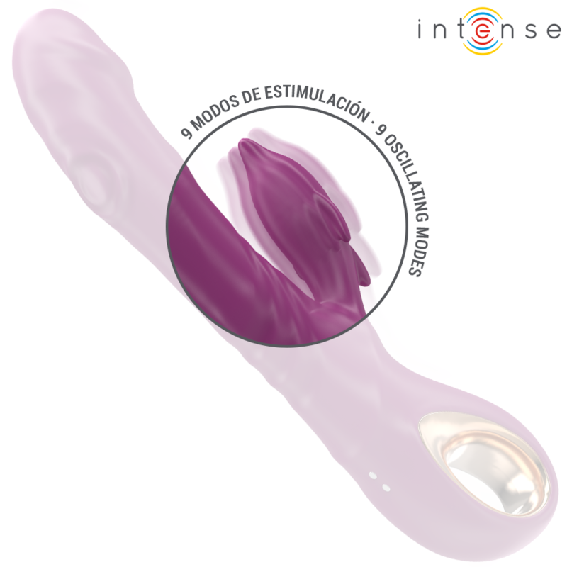 INTENSE - HALLE VIBRADOR MULTIFUNCIONAL COM LÍNGUA ESTIMULANTE DE GOLFINHO ROXA
