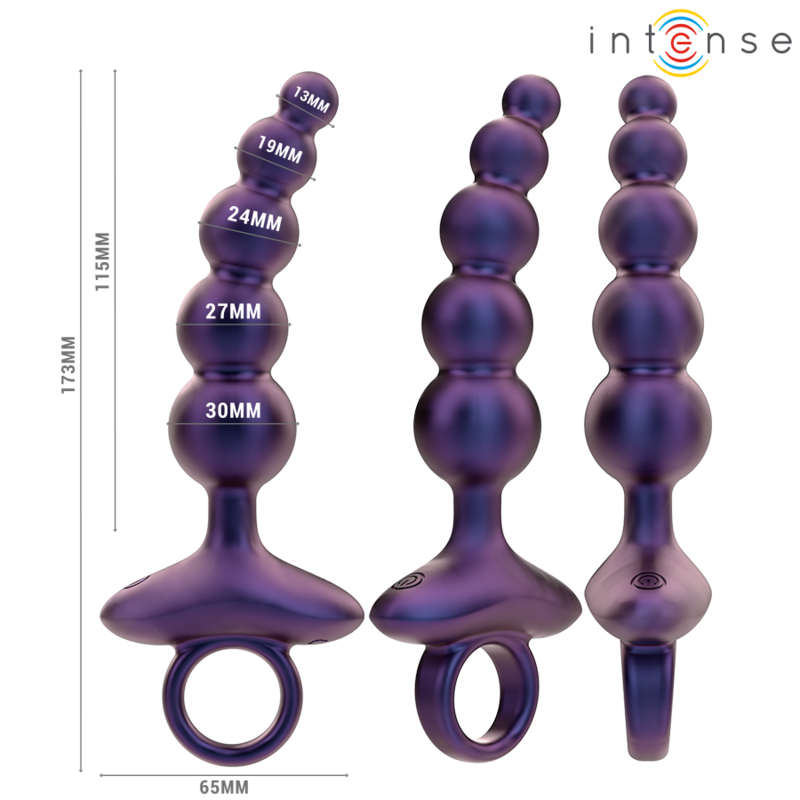 INTENSE - PLUG ANAL VIBRADOR TITO MODELO 3 CONTROL REMOTO