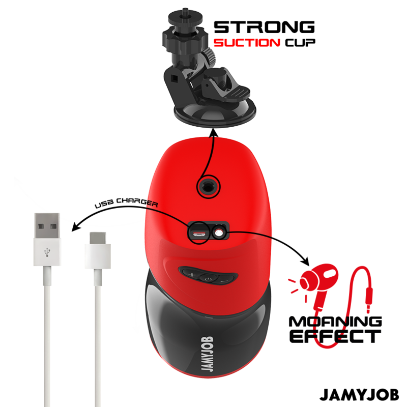JAMYJOB - XPEED MASTURBADOR VAGINAL AUTOMÁTICO COM 5 MODOS DE IMPULSÃO E EFEITO SONORO