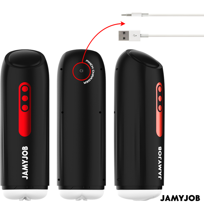 JAMYJOB - MASTURBADOR DE VAGINA AUTOMÁTICO PHANTOM 5 MODOS ONDAS ESTIMULANTES Y EMPUJE