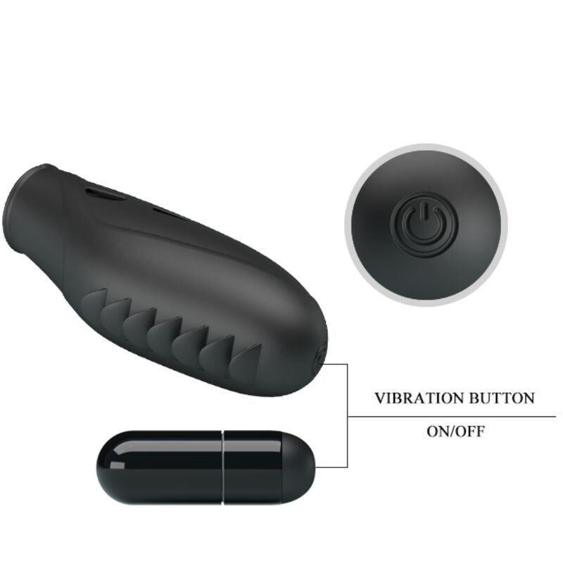 PRETTY LOVE - VIBRADOR DE DEDOS EM SILICONE GILO PRETO