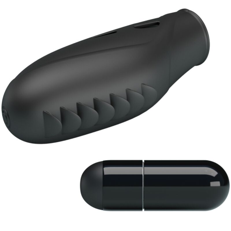 PRETTY LOVE - VIBRADOR DE DEDOS EM SILICONE GILO PRETO
