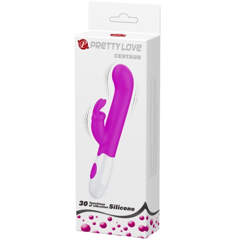 PRETTY LOVE - VIBRADOR CENTAUR RABBIT COM 30 MODOS DE VIBRAÇÃO ROXO