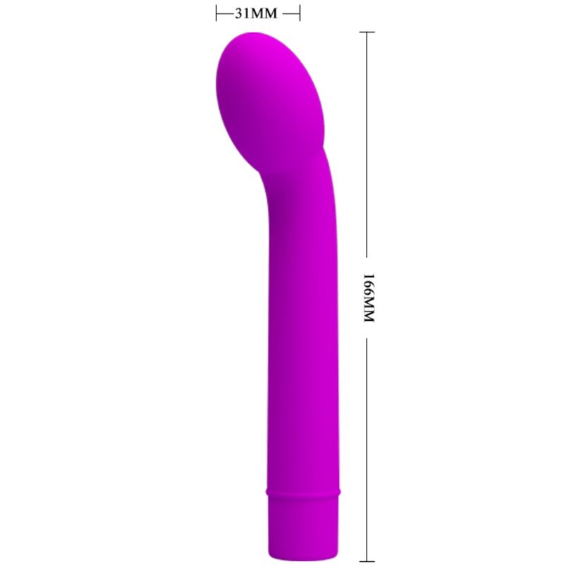 PRETTY LOVE - VIBRADOR LOGAN PARA PONTO G, 10 VIBRAÇÕES, ROXO
