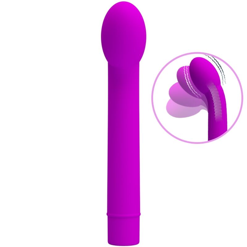 PRETTY LOVE - VIBRADOR LOGAN PARA PONTO G, 10 VIBRAÇÕES, ROXO