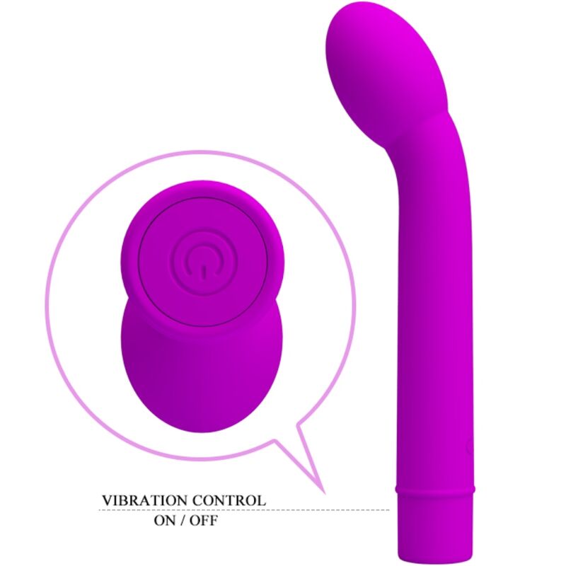 PRETTY LOVE - VIBRADOR LOGAN PARA PONTO G, 10 VIBRAÇÕES, ROXO