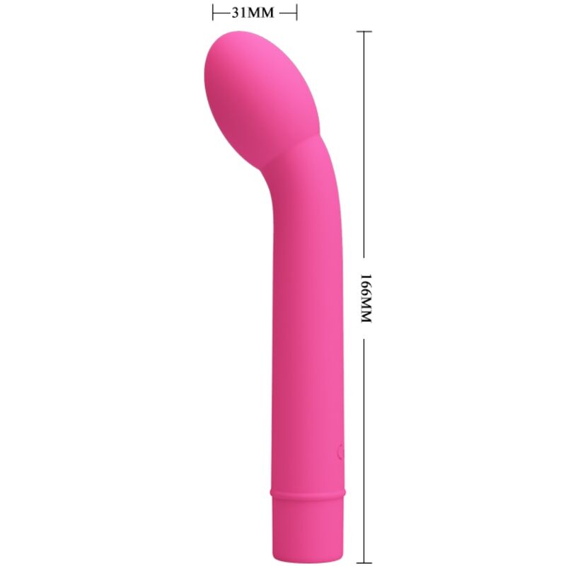 PRETTY LOVE - VIBRADOR LOGAN PARA PONTO G, 10 VIBRAÇÕES, ROSA