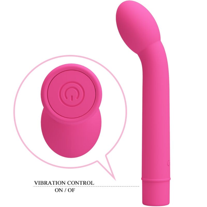 PRETTY LOVE - VIBRADOR LOGAN PARA PONTO G, 10 VIBRAÇÕES, ROSA