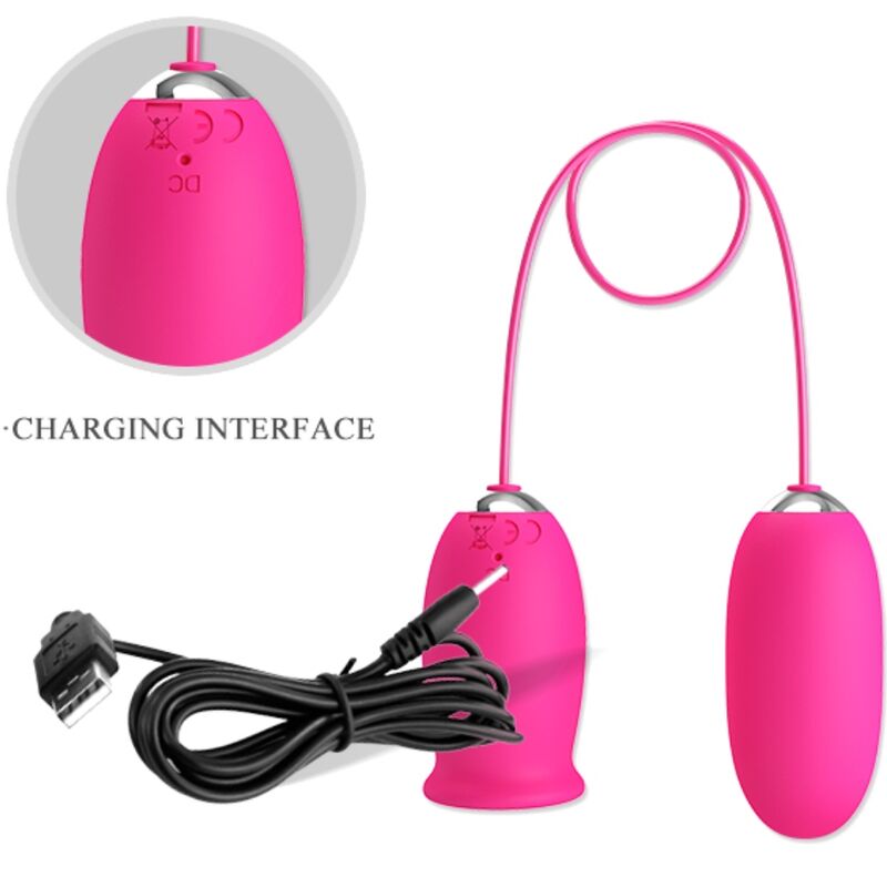 PRETTY LOVE - OVO VIBRATÓRIO DAISY + LÍNGUA ESTIMULANTE DO CLITÓRIS ROSA