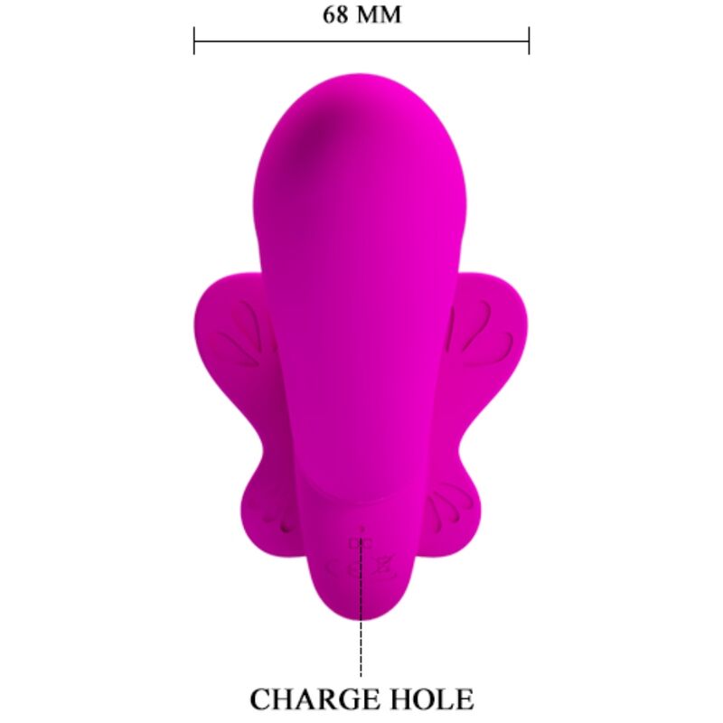 PRETTY LOVE - VIBRADOR DOBLE CON ARCO VALERIE 12 VIBRACIONES MORADO