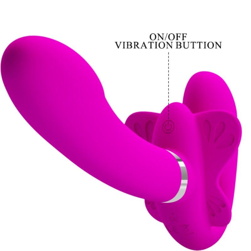 PRETTY LOVE - VIBRADOR DOBLE CON ARCO VALERIE 12 VIBRACIONES MORADO