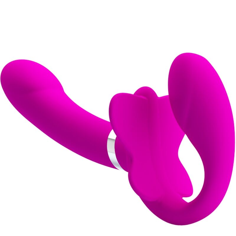 PRETTY LOVE - VIBRADOR DOBLE CON ARCO VALERIE 12 VIBRACIONES MORADO