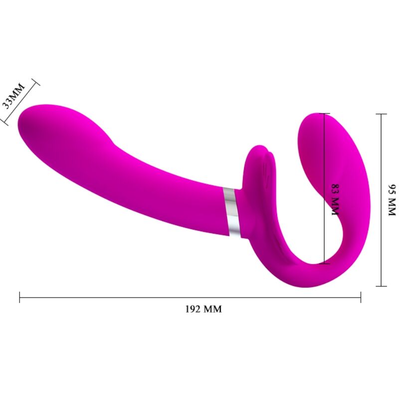 PRETTY LOVE - VIBRADOR DOBLE CON ARCO VALERIE 12 VIBRACIONES MORADO