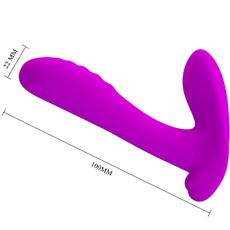 PRETTY LOVE - MASAJEADOR Y VIBRADOR 12 VIBRACIONES CONTROL REMOTO MORADO